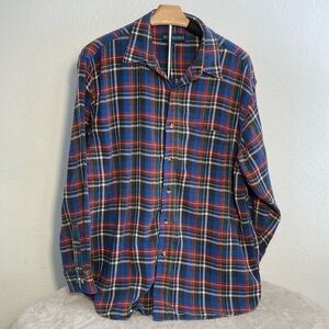 Grenadier Flannel Shirt Red Blue and Black Men's Large